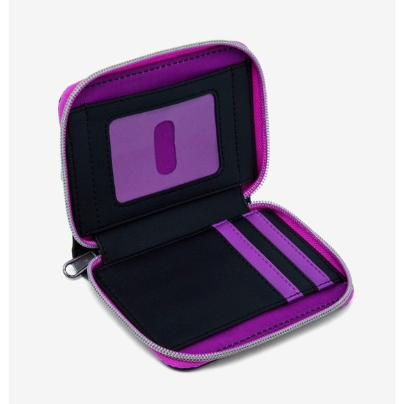 NEW! Loungefly The Nightmare Before Christmas Zero Moon Doodle Purple Zip Wallet - Picture 4 of 4